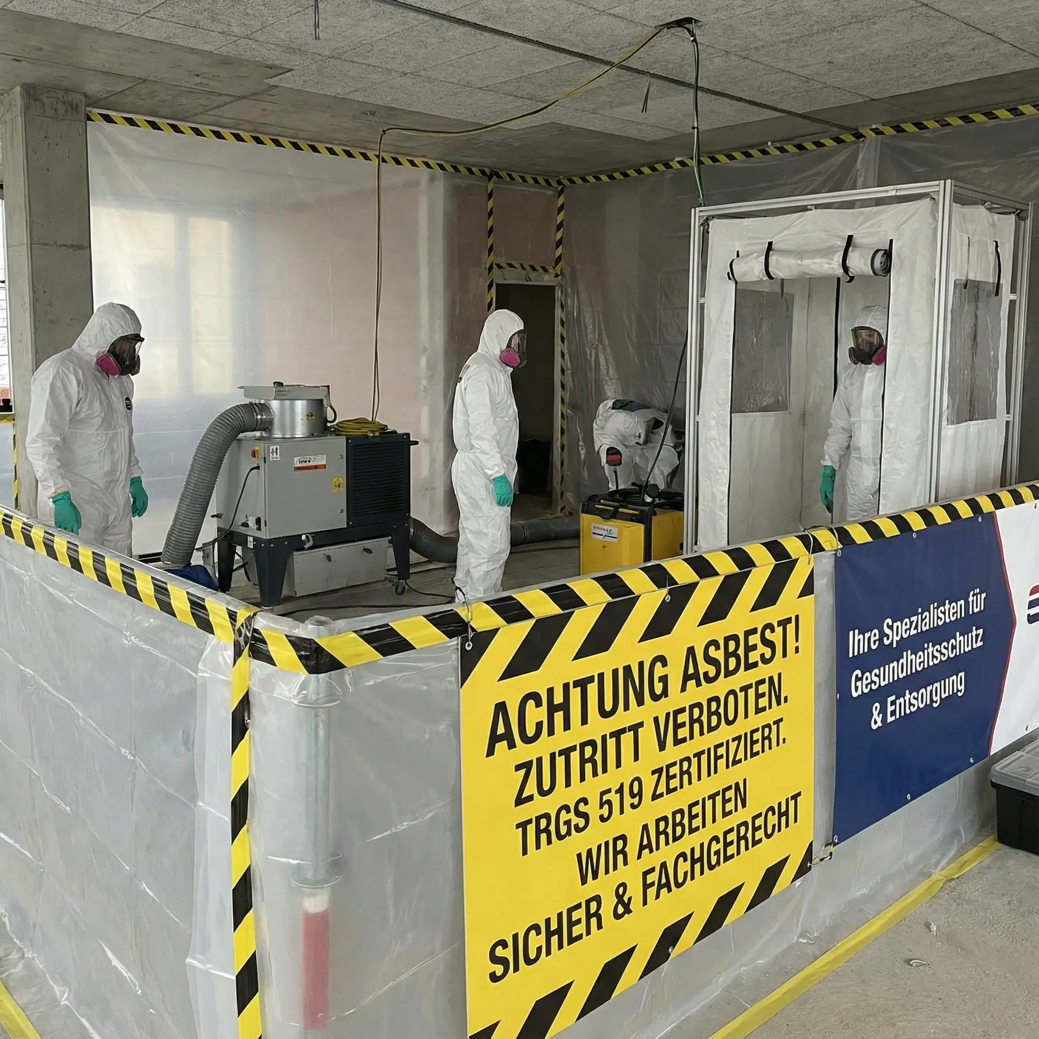 Asbestsanierung Schutzkleidung